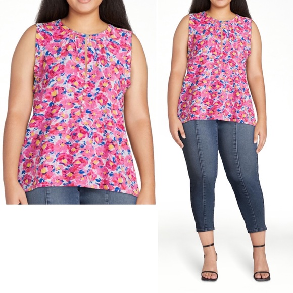 Floral Ruffle Trim Top - Picture 3 of 6